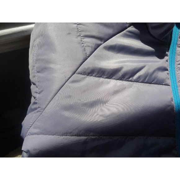 GIRLS | ADIDAS | HOODED PUFFER JACKET | SMALL | 7/8 | GRAY New With Tags - Picture 7 of 8